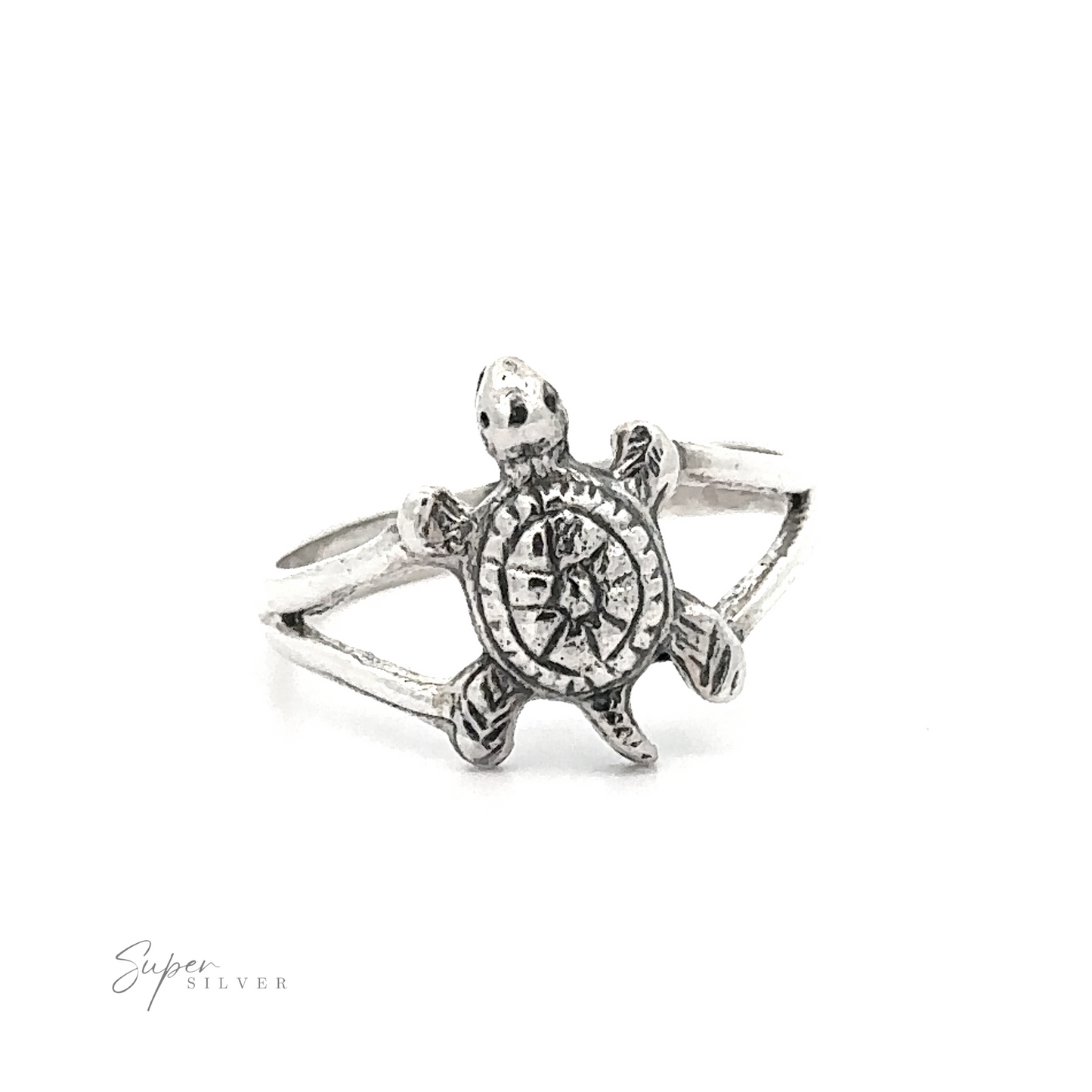 
                  
                    This sterling silver Small Turtle Ring features a captivating turtle design.
                  
                