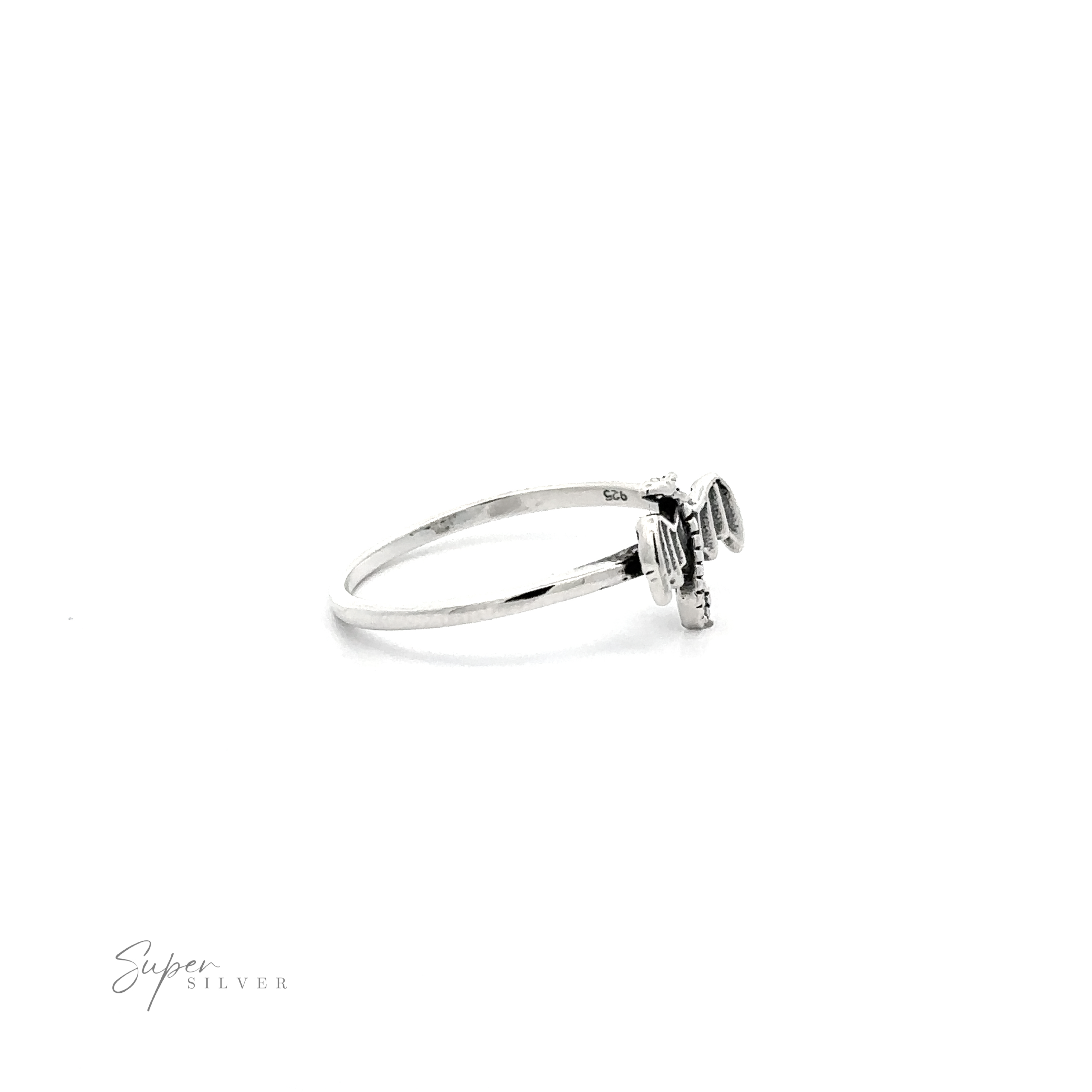 A Delicate Dragon Ring with a diamond in the middle.