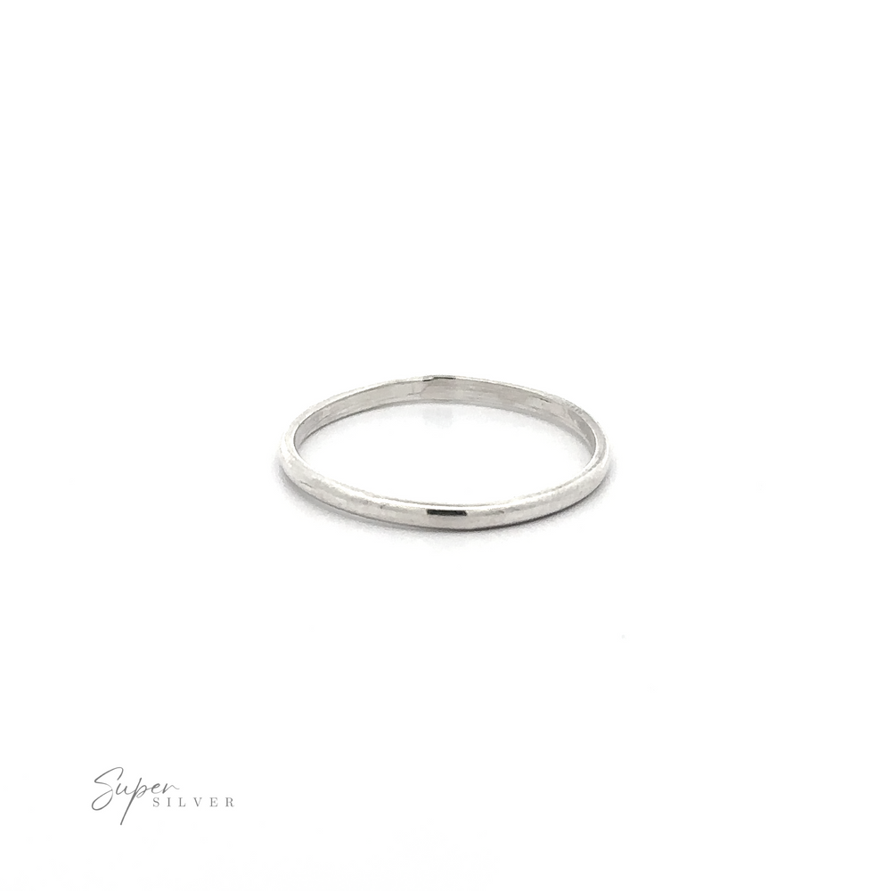 
                  
                    A minimalist silver ring on a 1.5mm Plain Band, set against a white background.
                  
                