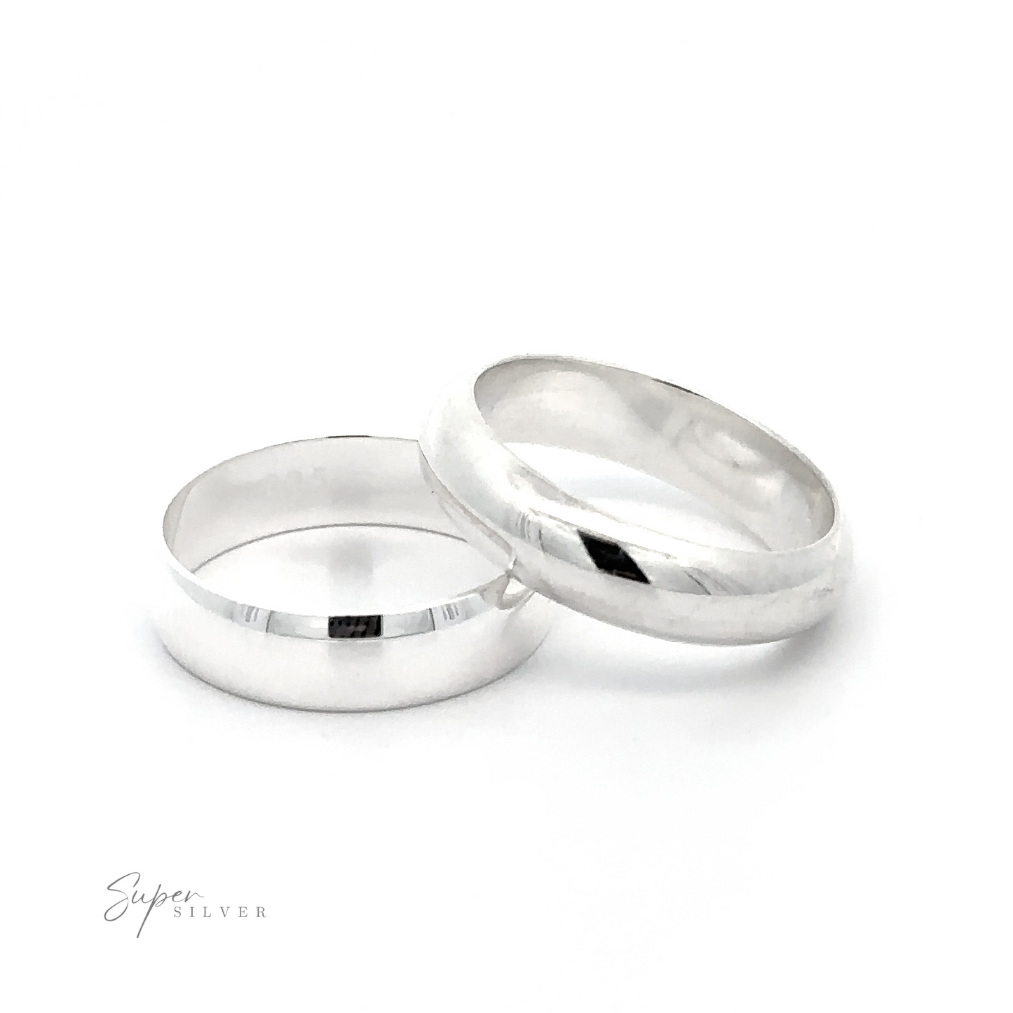 Two 5mm Plain Band wedding rings.