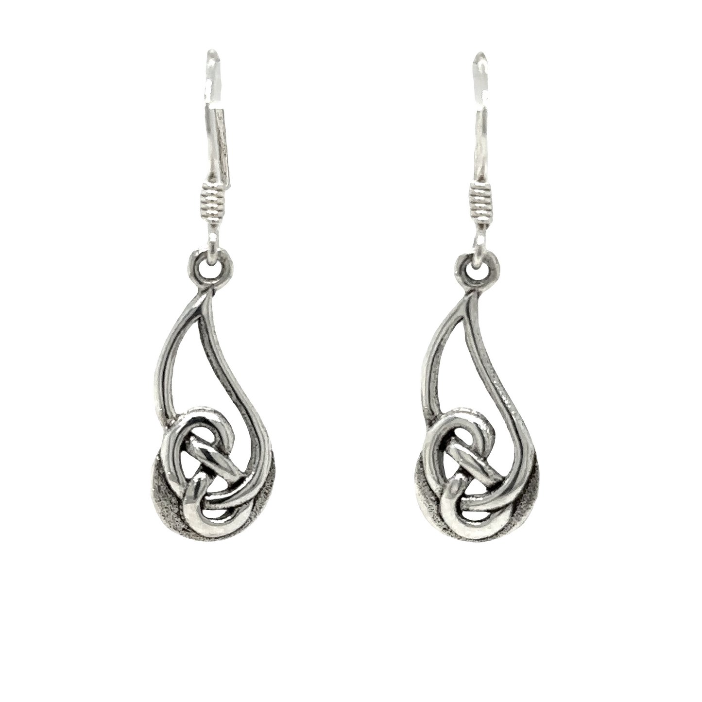 
                  
                    These Super Silver Celtic Style Earrings showcase an exquisite celtic knot design, making them a stunning gift for any occasion or event.
                  
                