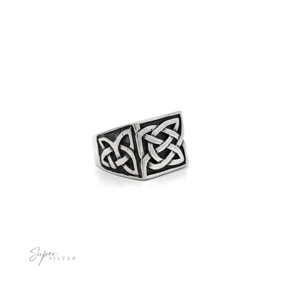 
                  
                    A Sterling Silver Signet Celtic Knot Ring with a Celtic Knot design.
                  
                