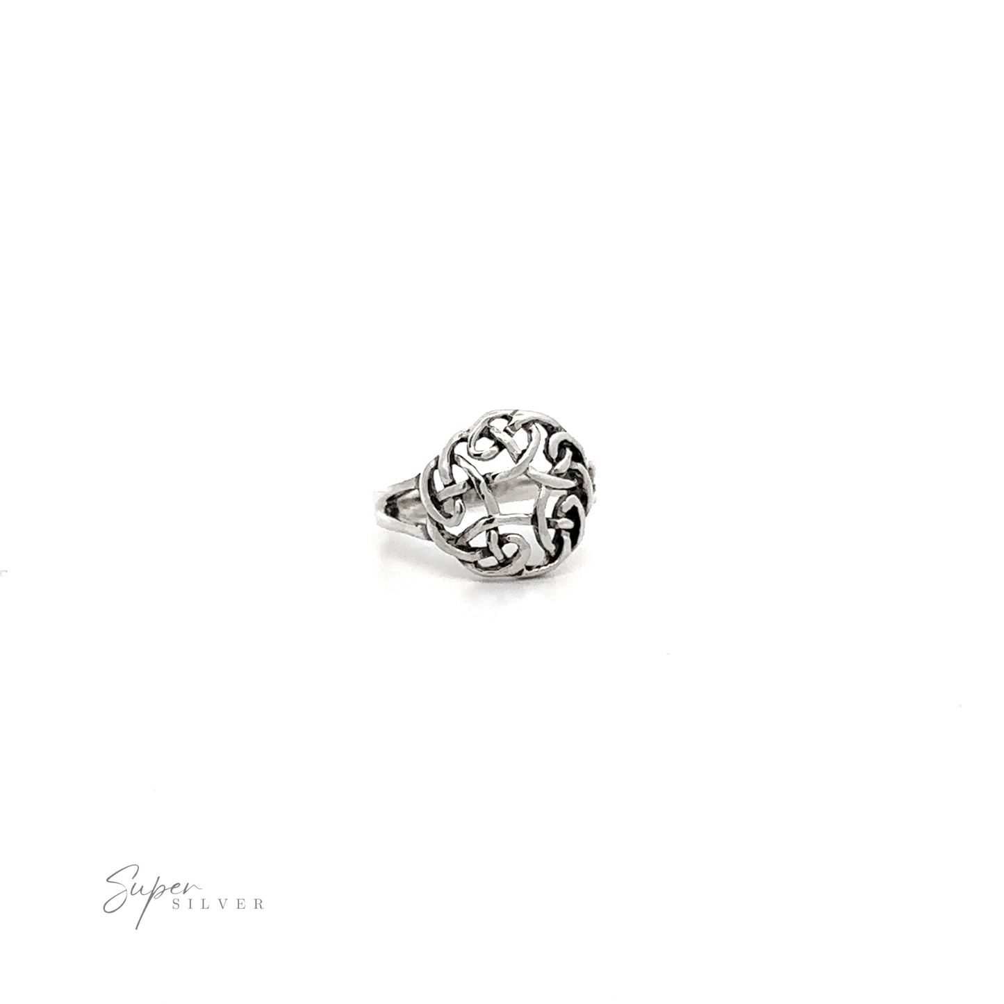
                  
                    A substantial Celtic Knot Ring made of .925 sterling silver.
                  
                