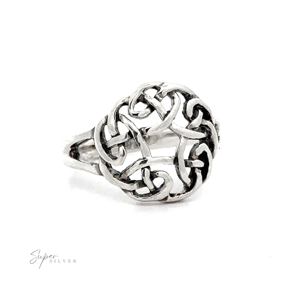 
                  
                    Substantial Celtic Knot Ring in .925 sterling silver.
                  
                