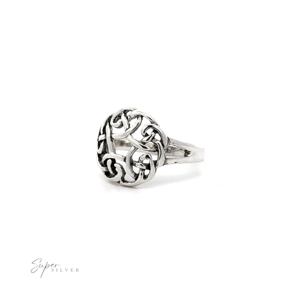 
                  
                    A .925 sterling silver Celtic Knot Ring.
                  
                