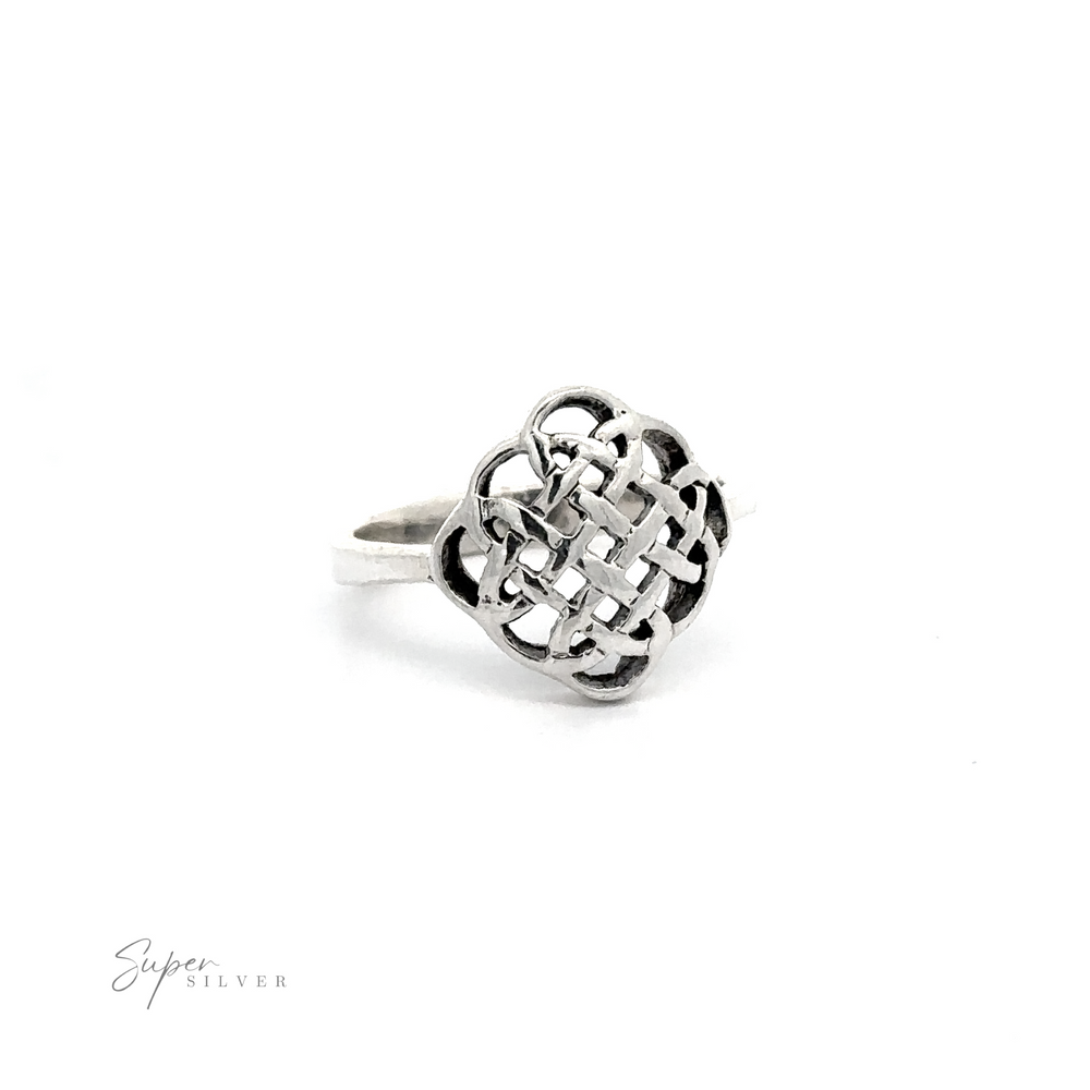 
                  
                    A Beautiful Silver Celtic Knot Ring with a Celtic knot design.
                  
                