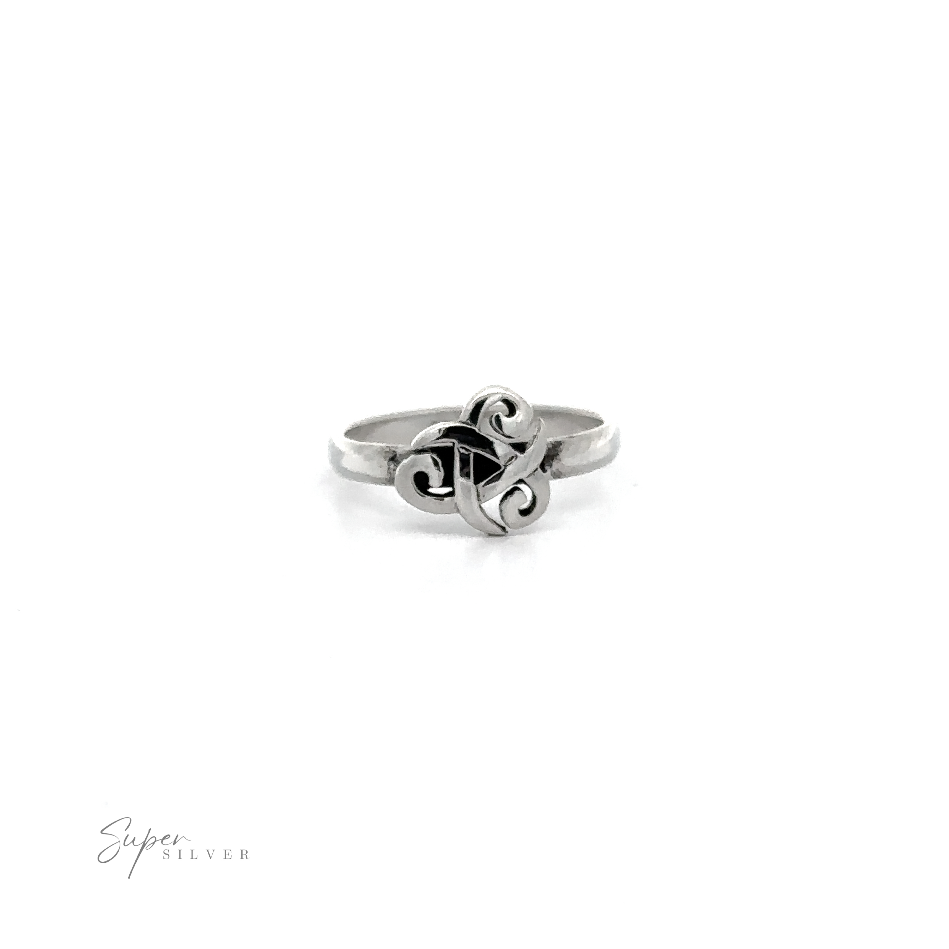 A Celtic Tri-Knot Design Ring, perfect for everyday wear.