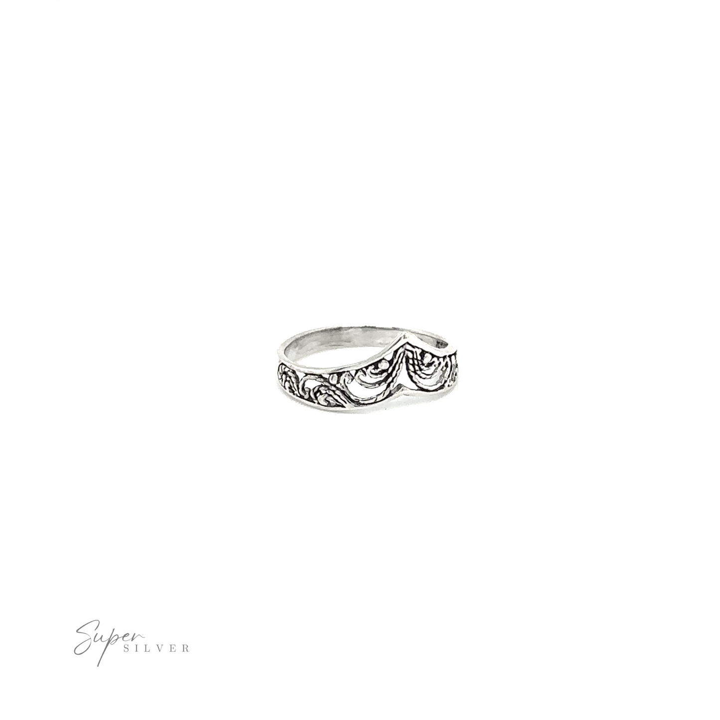 
                  
                    Chevron rings with filigree design, offering Victorian charm.
                  
                