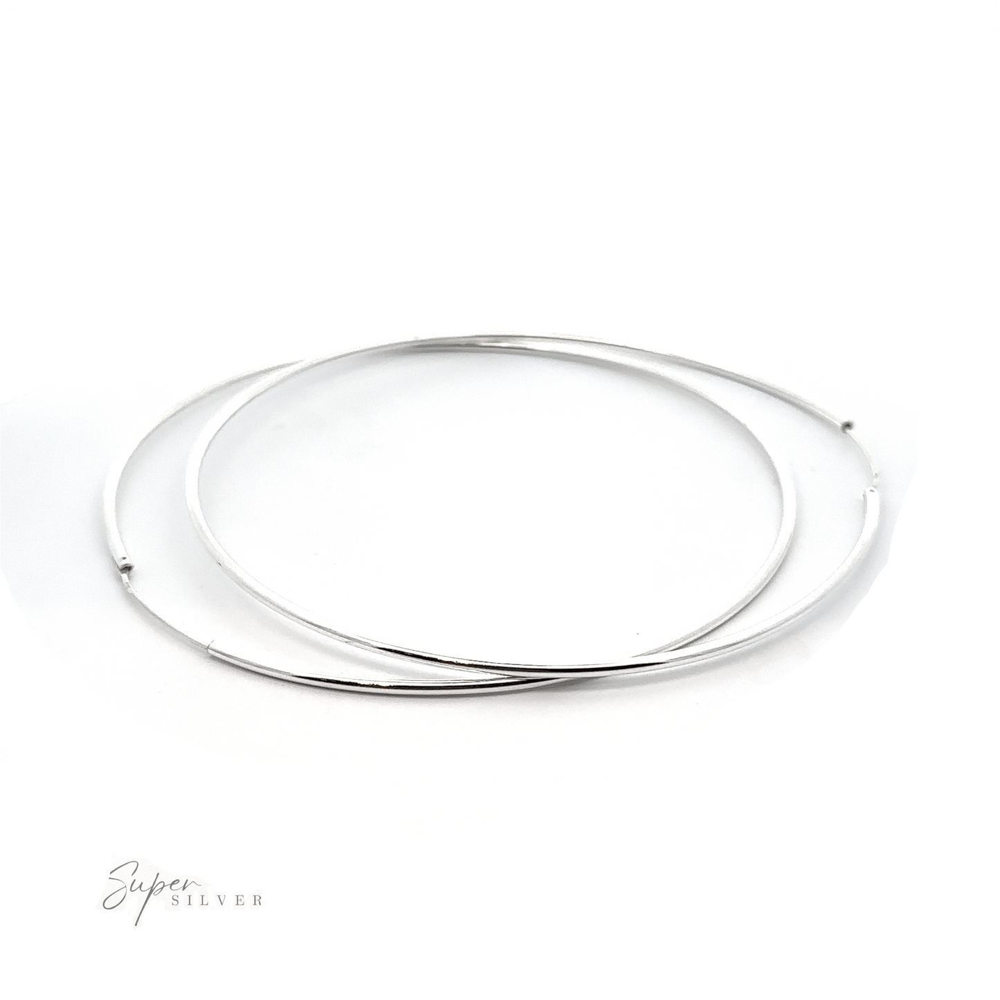 
                  
                    2mm Infinity Hoops with a minimalist flair, showcased on a white background.
                  
                