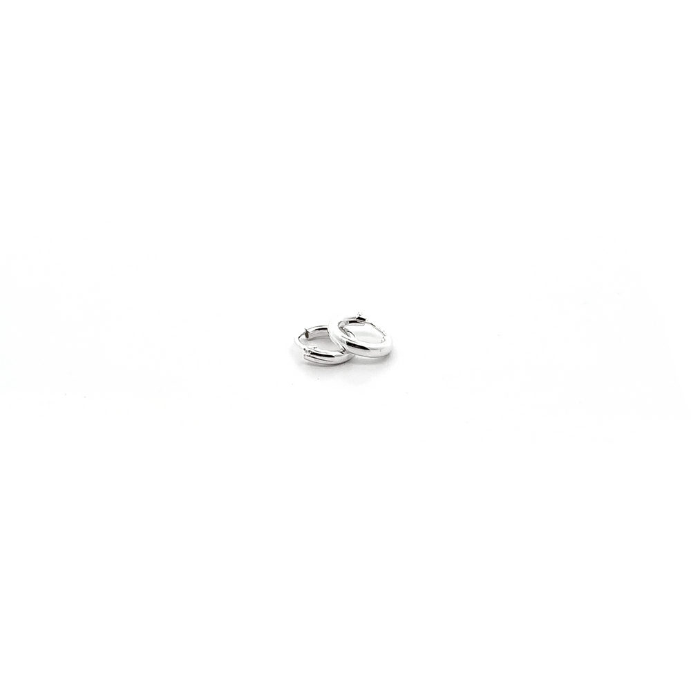 
                  
                    A versatile pair of 2mm Infinity Hoops earrings with a minimalist flair on a white background.
                  
                