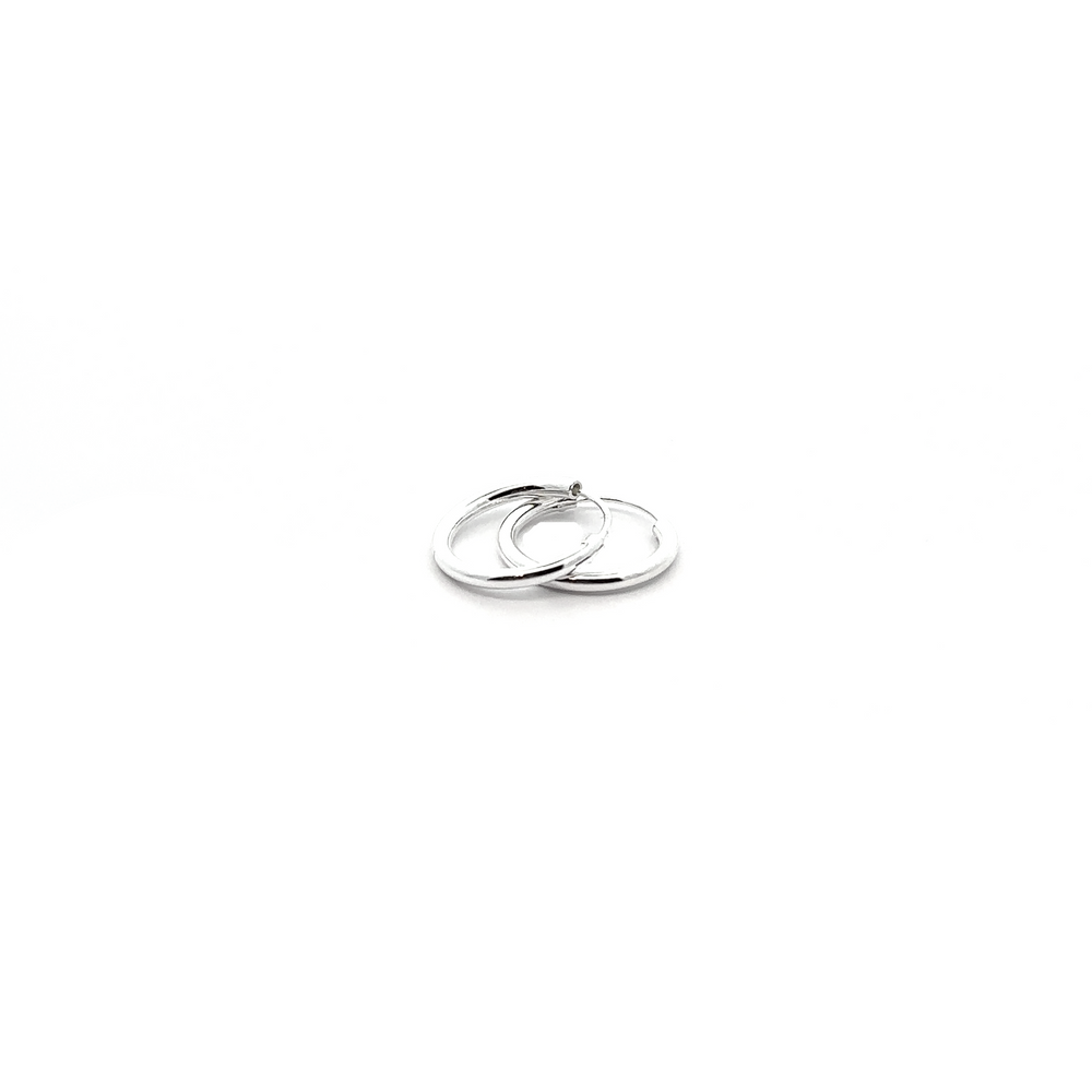 
                  
                    A versatile 2mm Infinity Hoops with minimalist flair on a white background.
                  
                