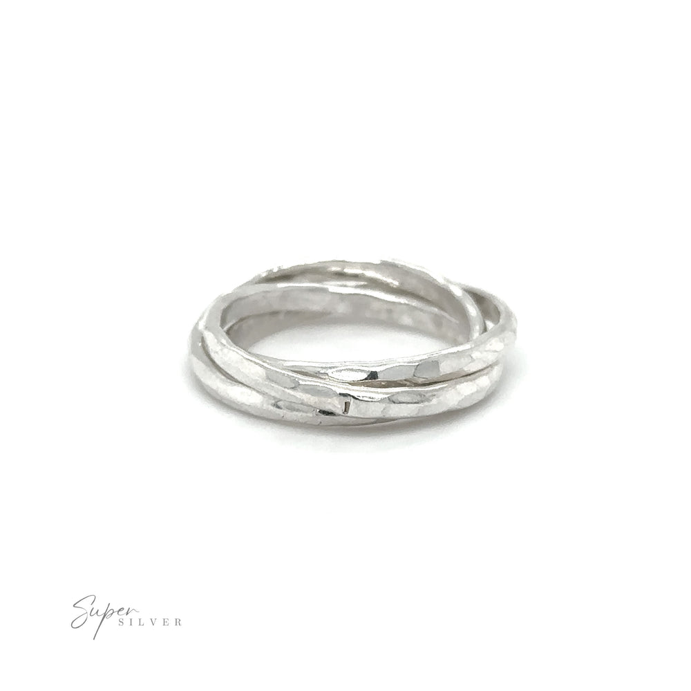 
                  
                    2mm Hammered Triple Rolling Ring.
                  
                