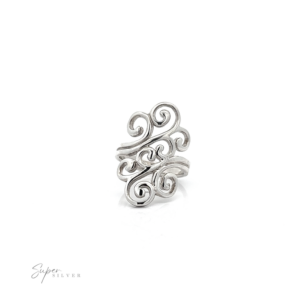 
                  
                    A Freeform Swirl Ring with intricate swirl designs.
                  
                