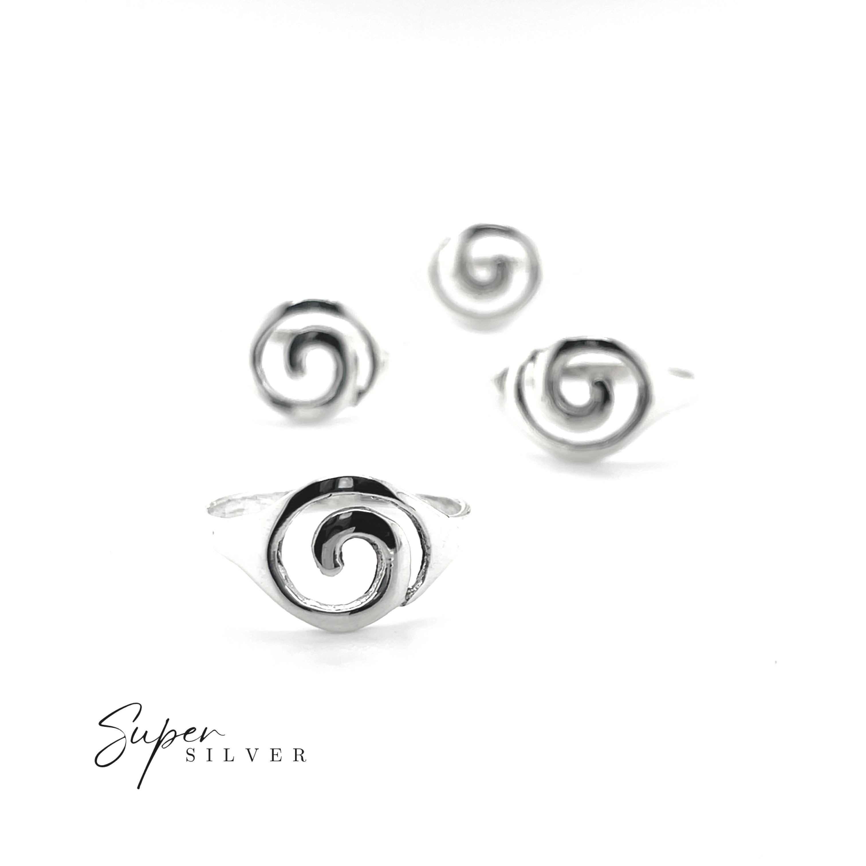 Whirlwind Spiral Ring
