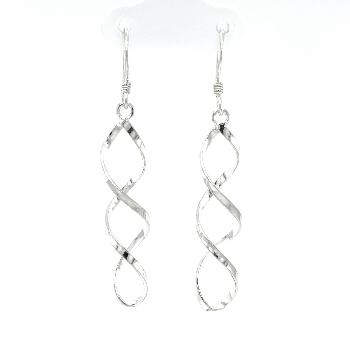
                  
                    A pair of Delicate Twisted earrings by Super Silver, perfect for everyday wear.
                  
                
