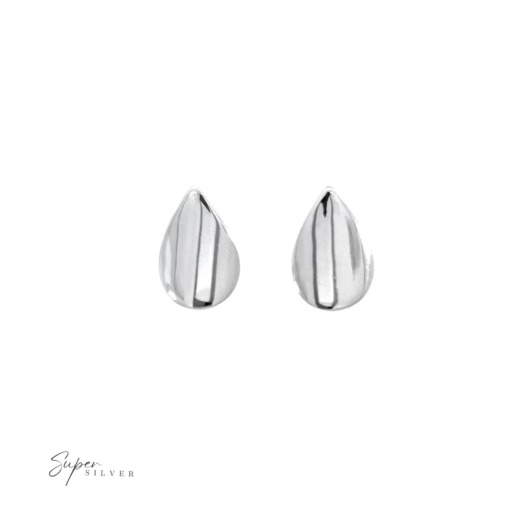 These sophisticated sterling silver Modern Teardrop Studs are a beautiful accessory to any outfit.