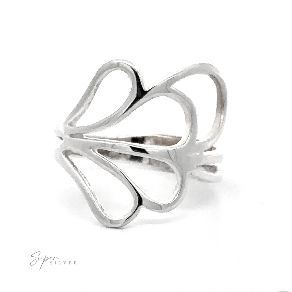 
                  
                    A Simple Open Freestyle Ring with an open style flower design, perfect for everyday wear.
                  
                