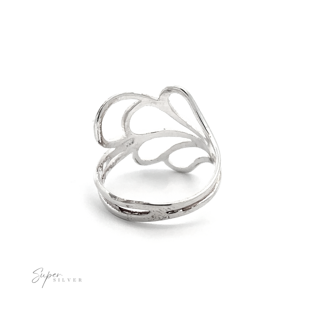 
                  
                    A Simple Open Freestyle Ring with an open style leaf design, perfect for everyday wear.
                  
                