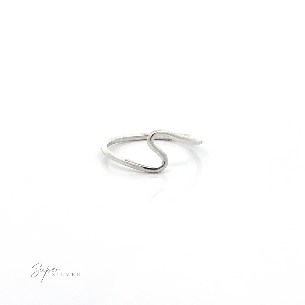 
                  
                    A .925 sterling Silver Wavy Band.
                  
                