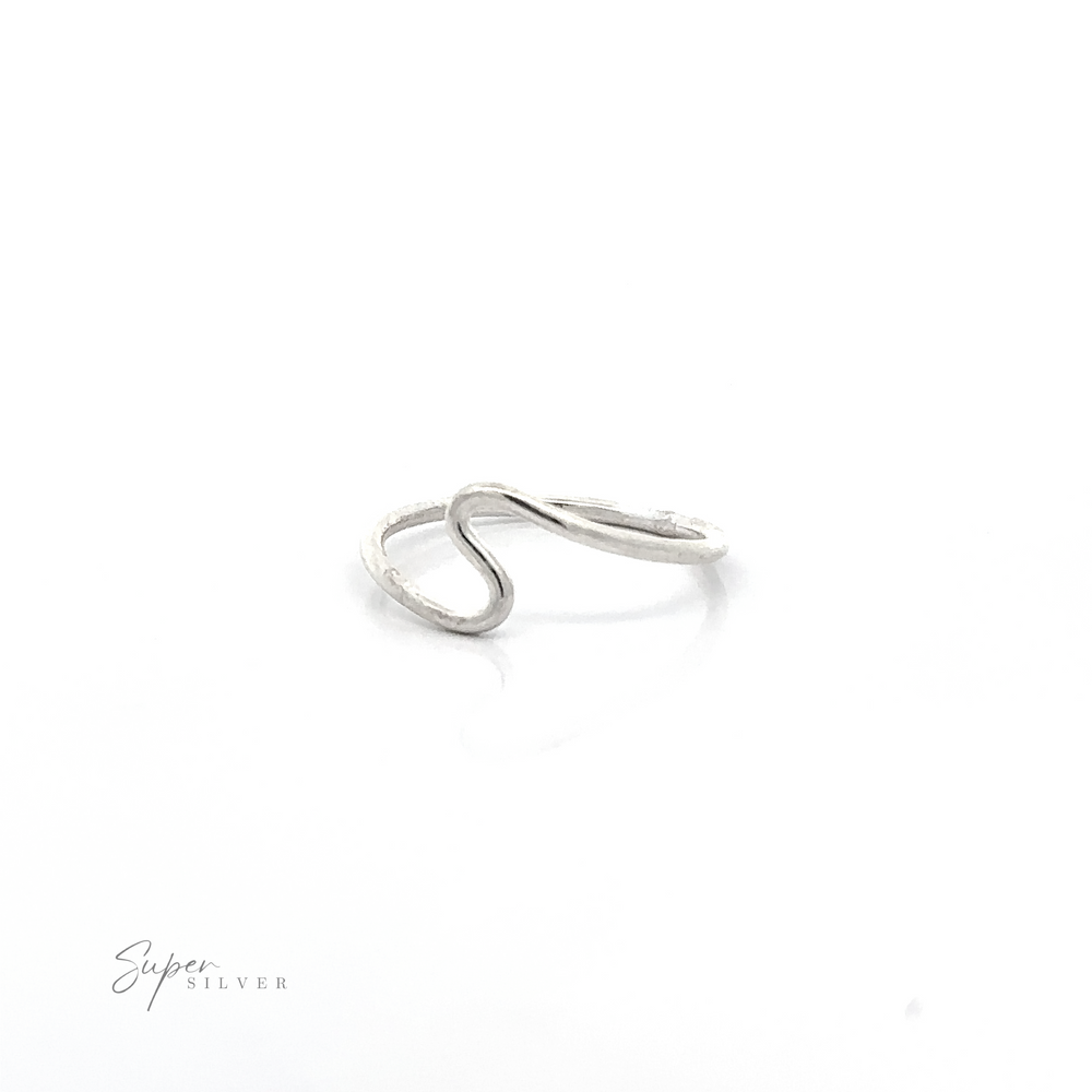 
                  
                    A Silver Wavy Band sterling silver ring.
                  
                