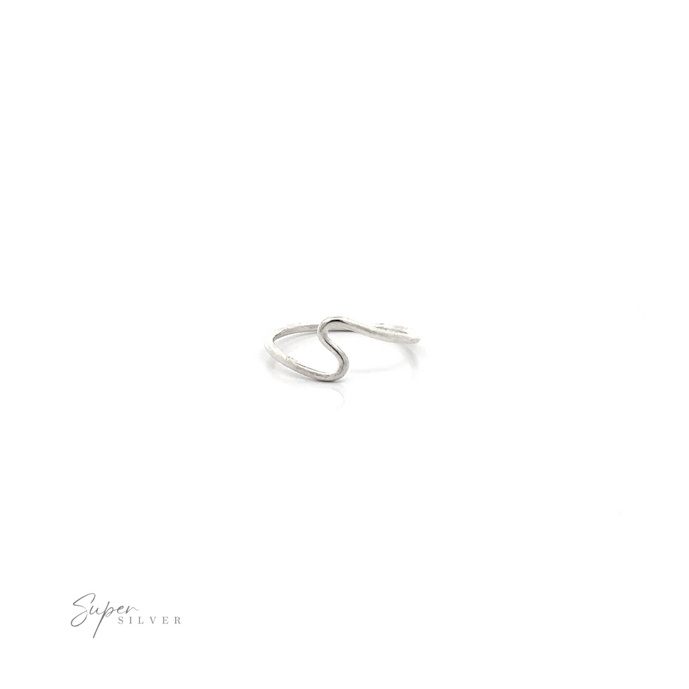 
                  
                    A Silver Wavy Band ring.
                  
                