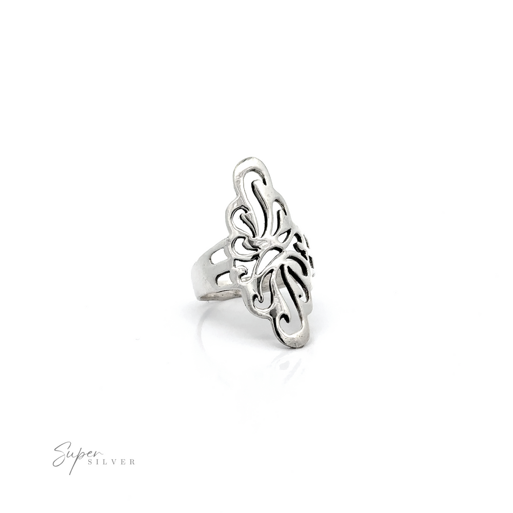 
                  
                    A stunning Silver Southwest Inspired Freeform Ring with an ornate southwest style pattern.
                  
                