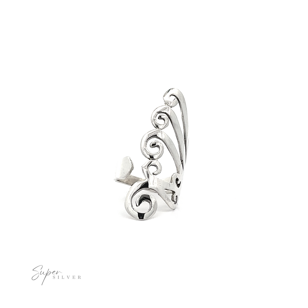 
                  
                    An adjustable Freestyle Ring with a swirl design.
                  
                