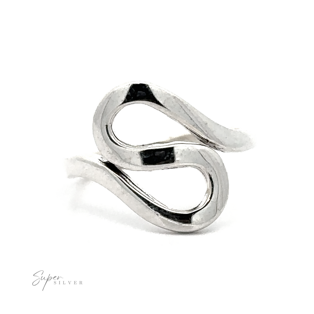 
                  
                    A Sterling Silver Squiggle Ring with a squiggle pattern.
                  
                