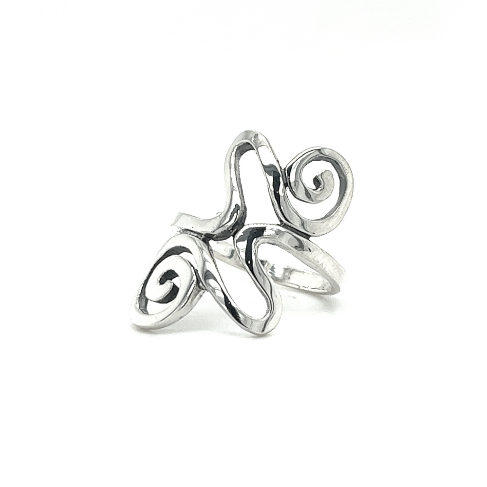 
                  
                    A Funky Spiral Freeform Ring, perfect for showcasing your individuality and bohemian spirit.
                  
                