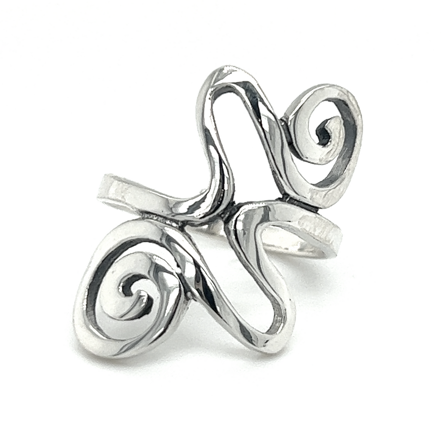A Funky Spiral Freeform Ring.