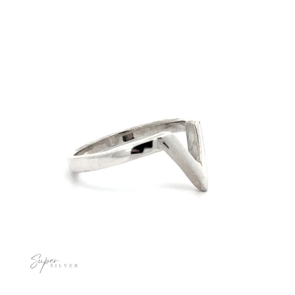 
                  
                    A stacking Simple "V" Shape Ring made of sterling silver.
                  
                