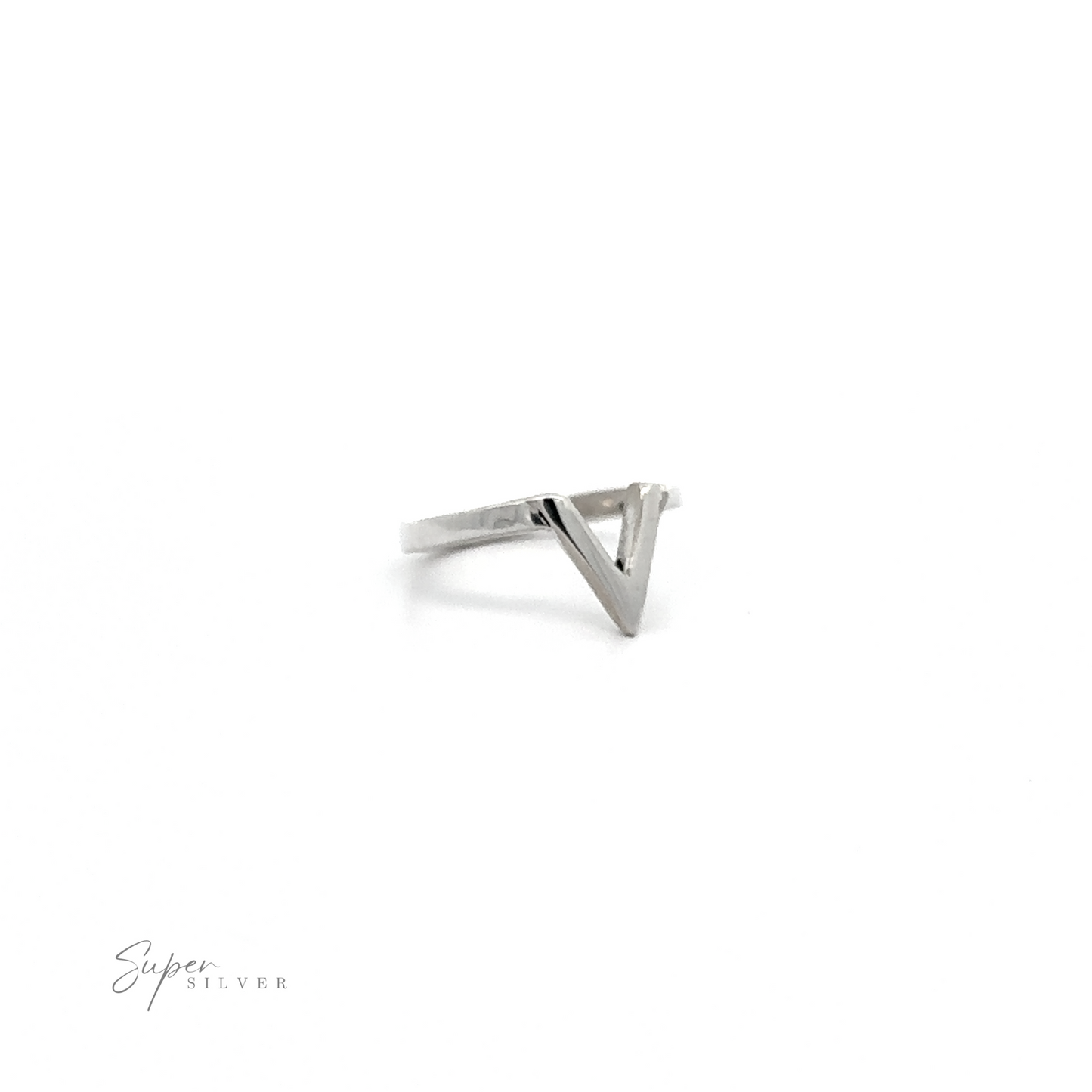 
                  
                    A sterling silver Simple "V" Shape Ring, perfect for everyday wear.
                  
                