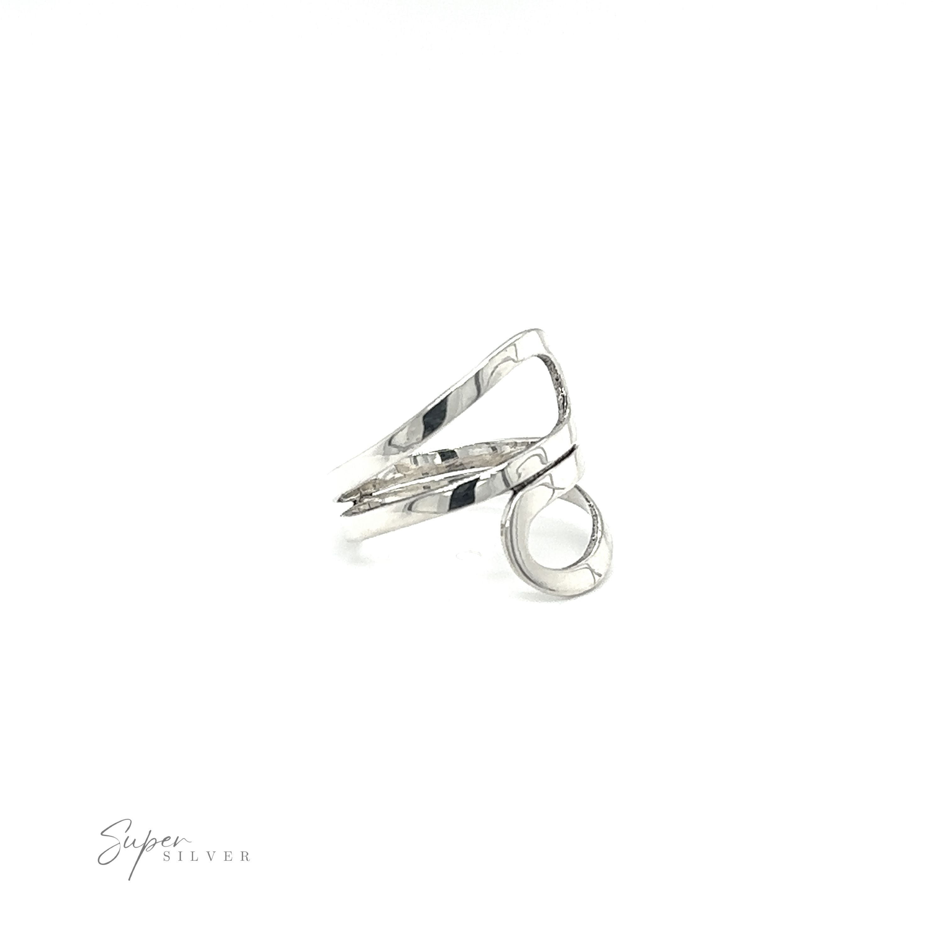 A versatile silver Freestyle Loop Ring.