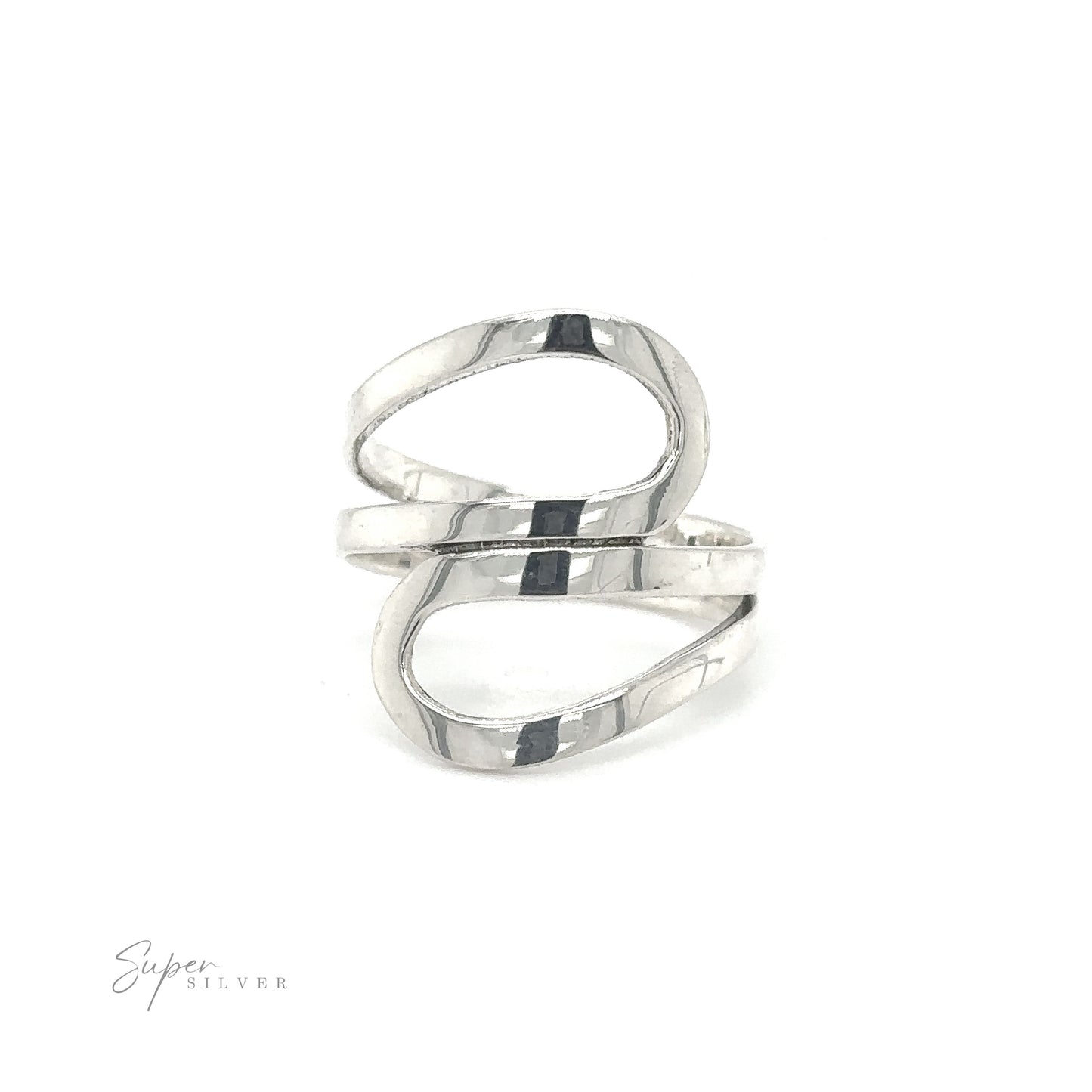 A versatile Freestyle Loop Ring with an oblong shape.