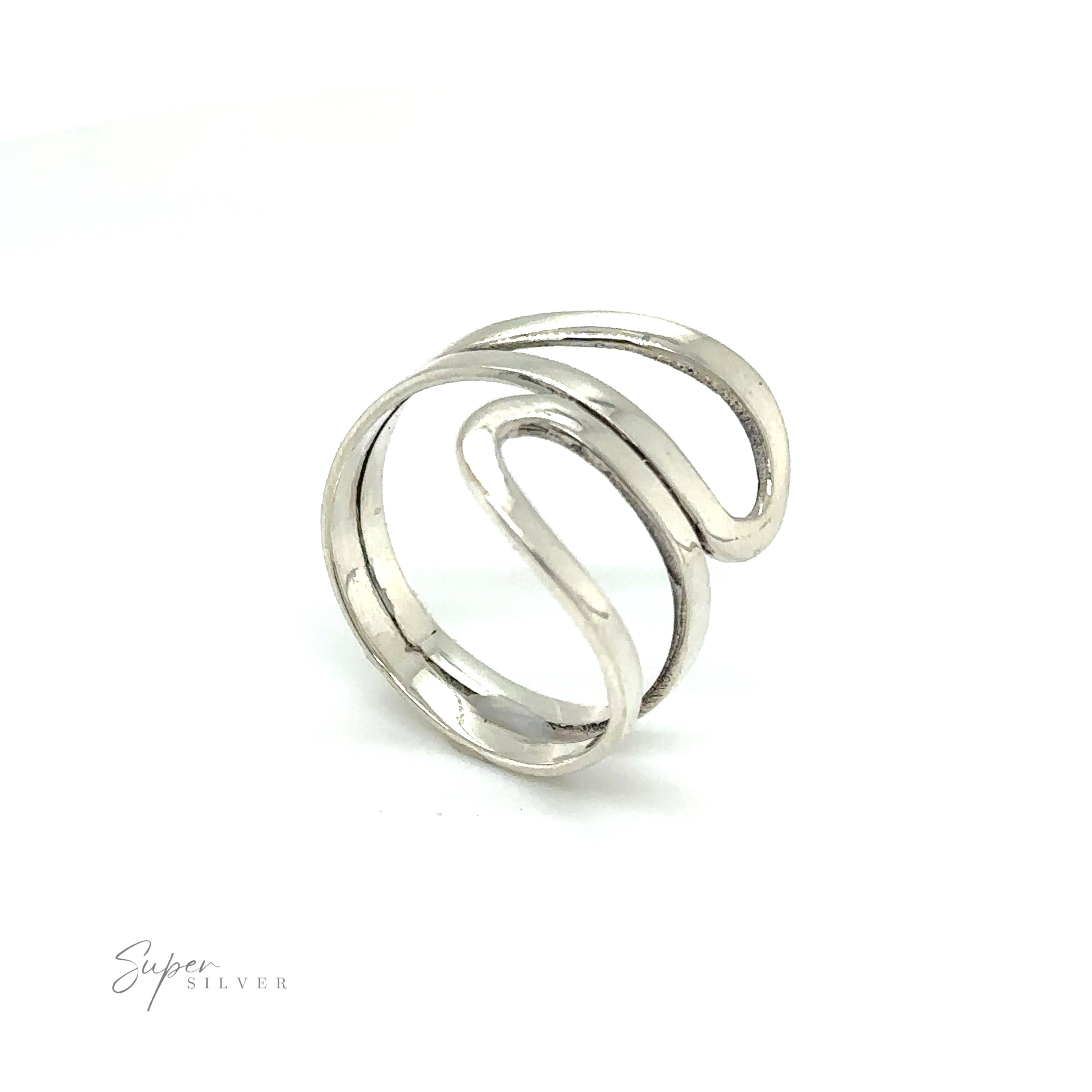 A versatile Freestyle Loop Ring with a curved design.