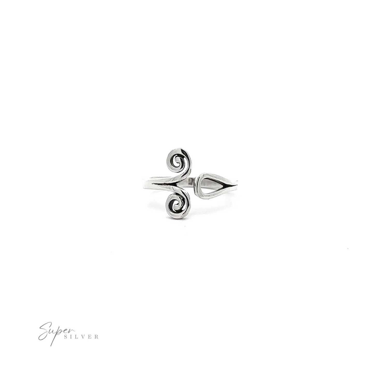
                  
                    A contemporary chic Adjustable Ring With Spiral Design.
                  
                