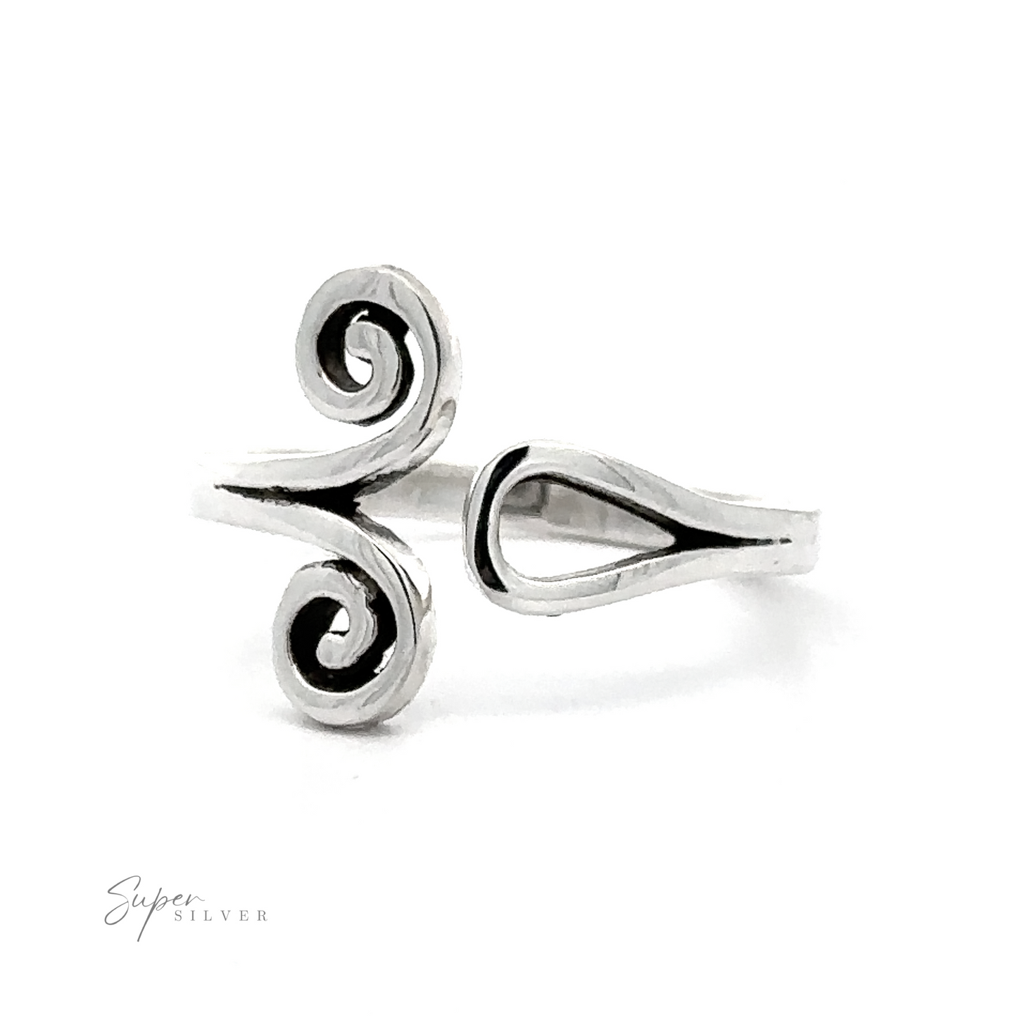 Contemporary chic meets sophistication in this Adjustable Ring With Spiral Design. With its sleek design and adjustable feature, it is the perfect accessory to elevate any outfit.
