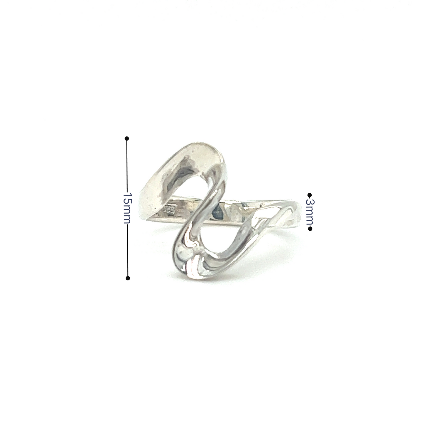 
                  
                    Silver Freeform Swirl Ring
                  
                