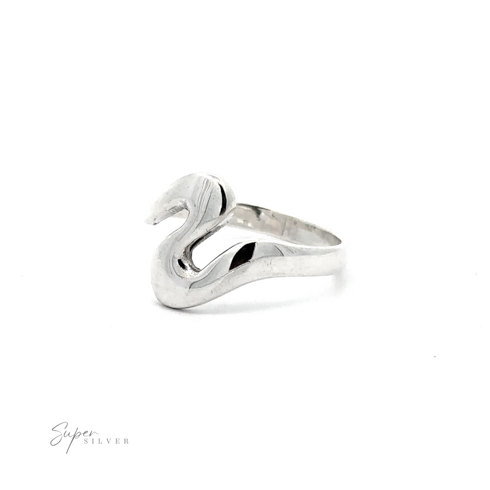 
                  
                    Trendy Funky Squiggle Ring in .925 Sterling Silver.
                  
                