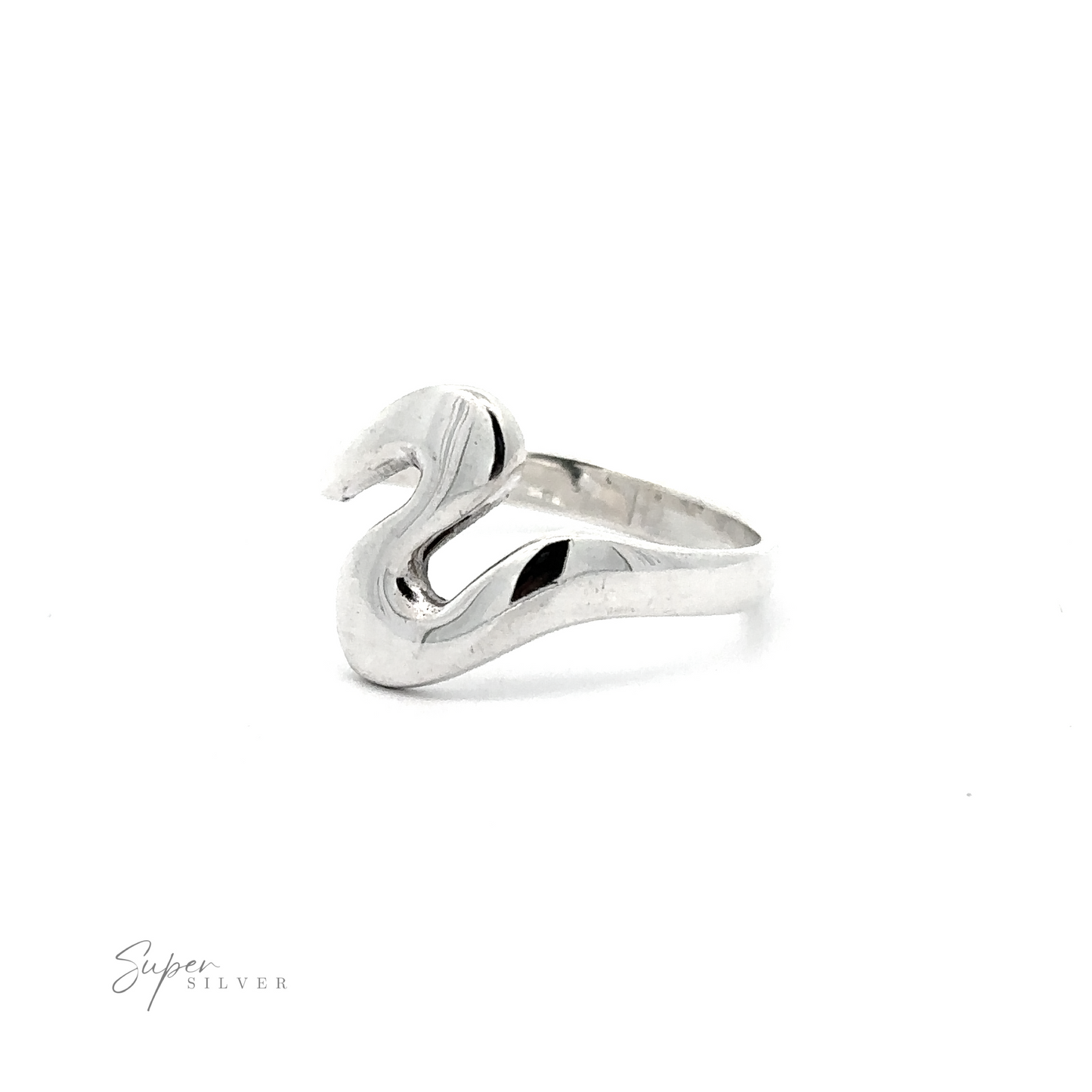 
                  
                    Trendy Funky Squiggle Ring in .925 Sterling Silver.
                  
                