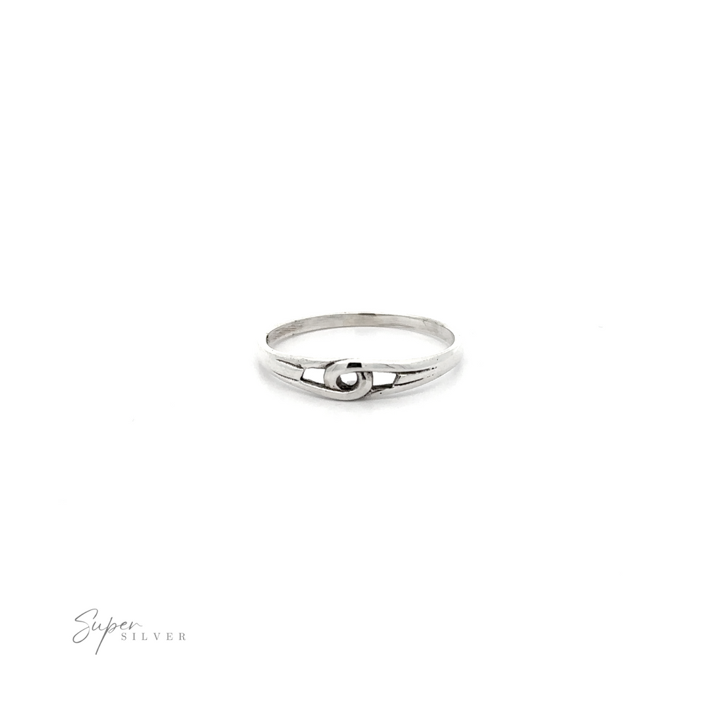 
                  
                    A dainty Freestyle Loop Ring with a small diamond on it.
                  
                