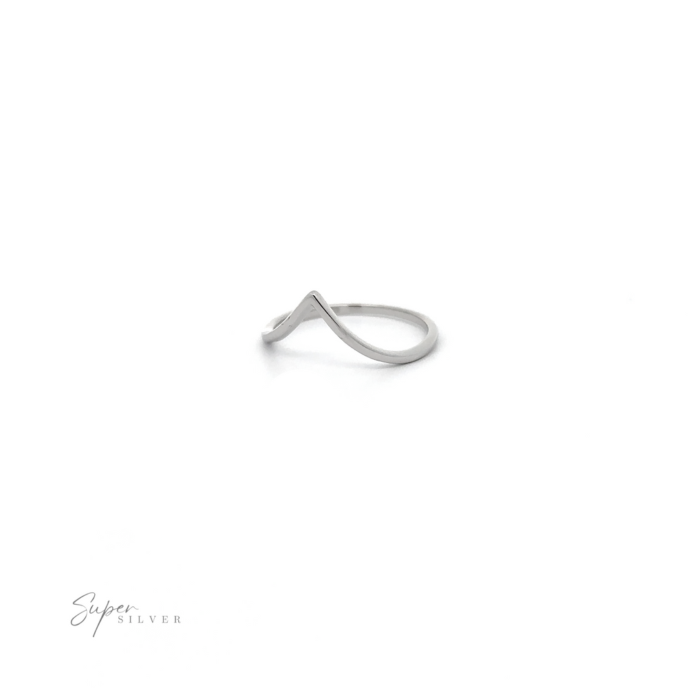 
                  
                    A Delicate Chevron Ring made of .925 sterling silver with a high polish finish.
                  
                