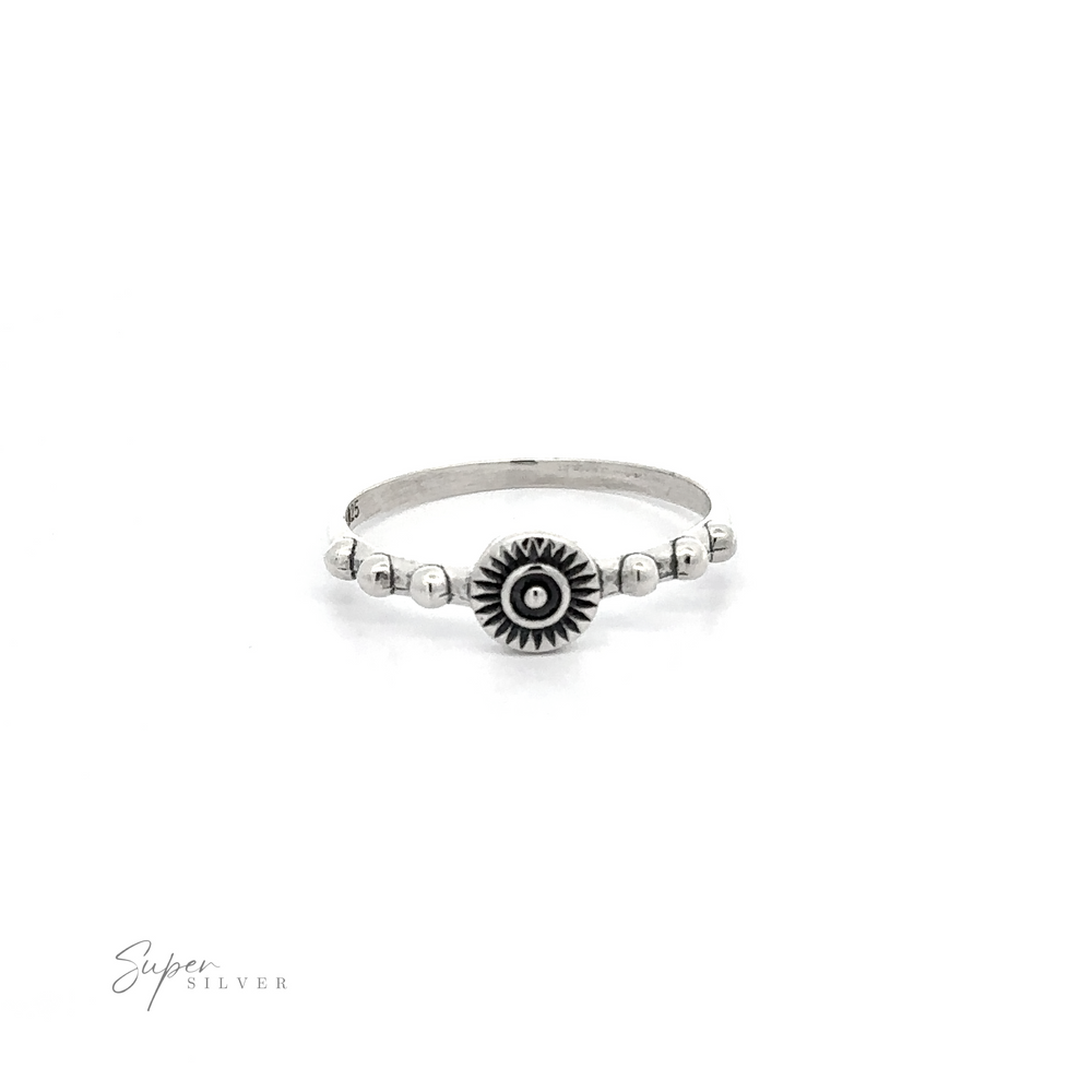 A Circle Ring with Dots, perfect for everyday minimal boho style.