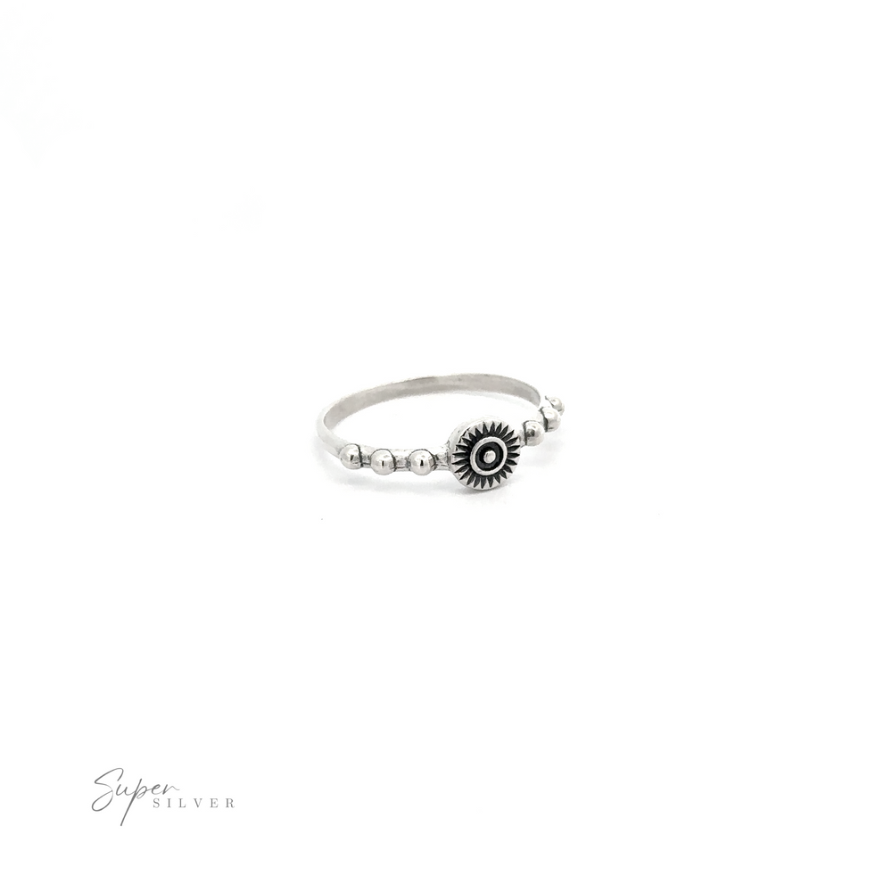 
                  
                    A dainty spiral Circle Ring with Dots made of 925 Sterling Silver, perfect for everyday boho style.
                  
                