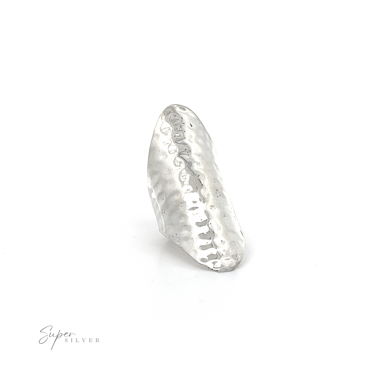 
                  
                    A Statement Hammered Ring on a white background.
                  
                