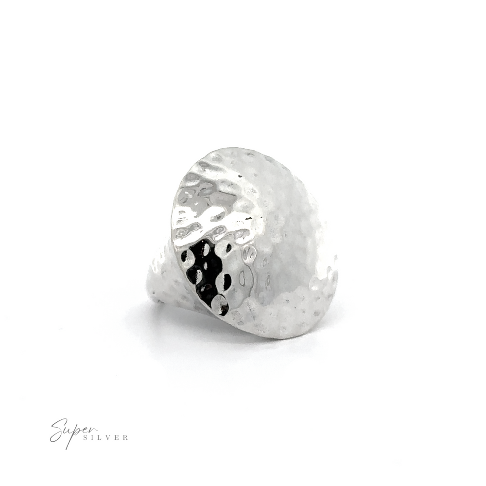 
                  
                    A bold expression of style, the Statement Hammered Rings showcase their statement design on a clean white background.
                  
                