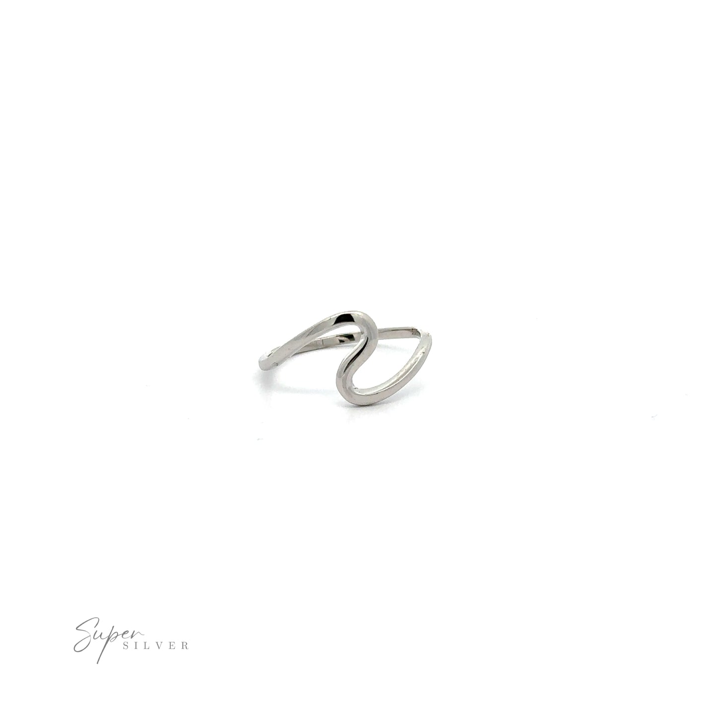 
                  
                    A Simple Wave Ring with a curved shape on a white background.
                  
                