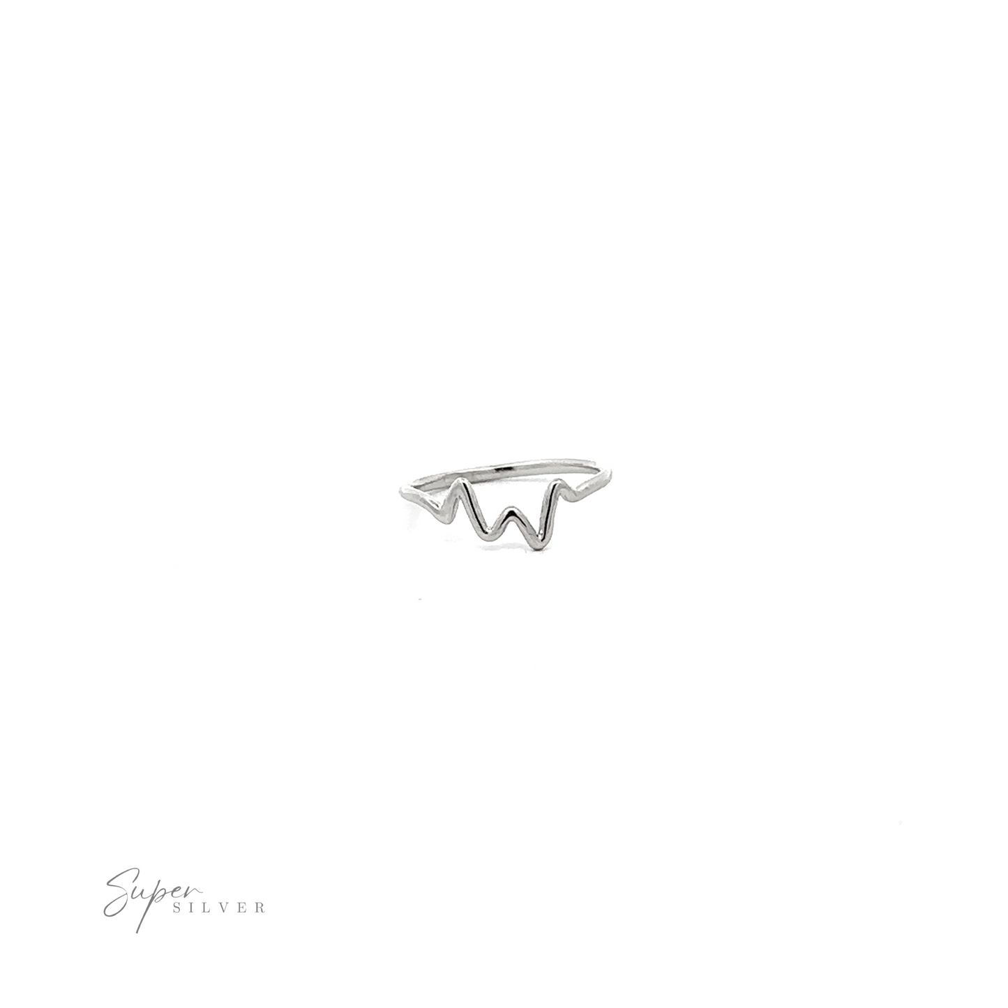 
                  
                    A Silver Zig-Zag Ring with a wave on it.
                  
                