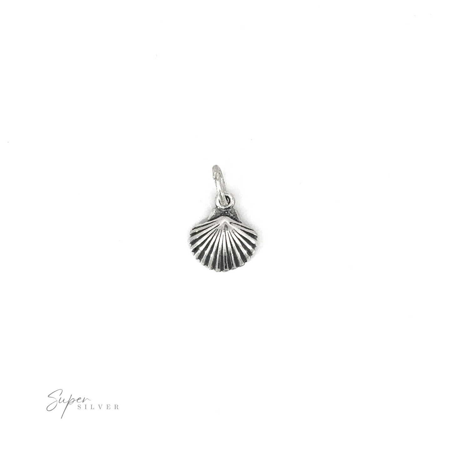 
                  
                    Seashell Charm pendant on a white background.
                  
                