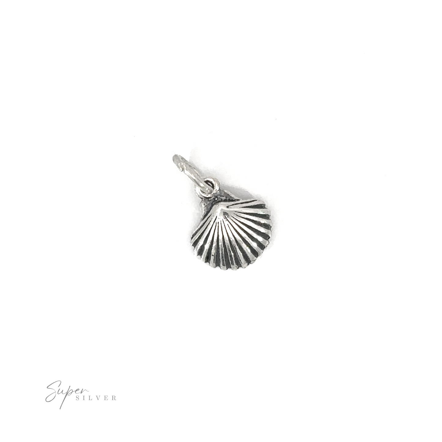 Seashell Charm pendant on a white background.